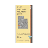 Wah Wah Mountains South, Utah - 30x60 Minute BLM Surface Management Map